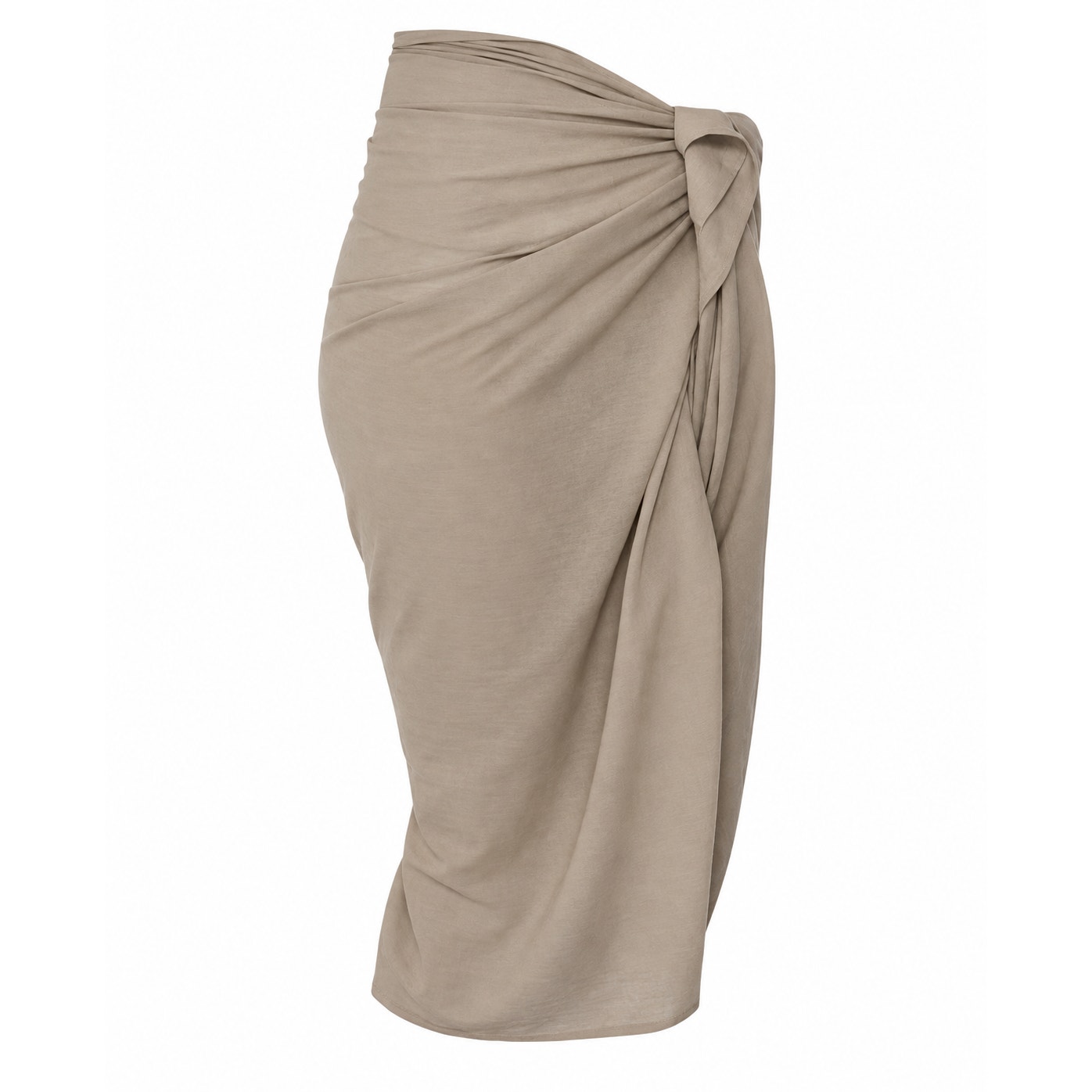 Mikoh Ahe Sarong In Gravel One Size Os New Sand Tan Coverup Wrap Pareo Pool Chic — image 6 of 8